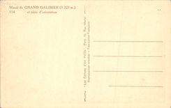 VINTAGE POSTCARD Massive of Large Galibier and table of Orientation