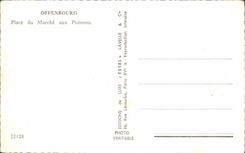 MODERN CARD Offenbourg Places market at Poisson