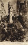 VINTAGE POSTCARD Lenepveu Jeanne d' Arc on Roughing-hew it Frescos of the Pantheon