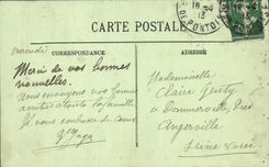 Abadía de la POSTAL de la VENDIMIA Saint de la puerta principal de Denis y ventilador de la cámara acorazada