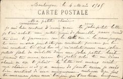 VINTAGE POSTCARD Boulogne on Sea Monument of the Brothers Coquelin Moliere