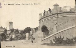 Parque de Jouvet de la valencia de la POSTAL de la VENDIMIA la catedral