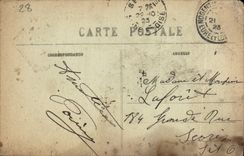 POSTAL de la VENDIMIA el Authon poste del poste