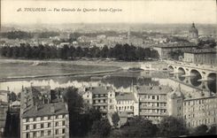 CPA Toulouse vue Generale du Quartier Saint Cyprien