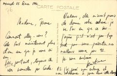 VINTAGE POSTCARD Abbey of Wandrille Saint Seen from of the Court of the Cloister