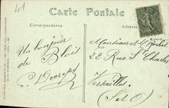 CPA Blois Hotel d'Alluye Cour interieure