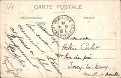 VINTAGE POSTCARD Noble Pau Salut Bearn Rules Marere with the Beaumont park