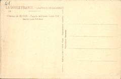 CPA Chateau De Blois Facade Interieure Louis XII 