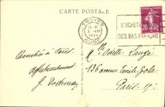 VINTAGE POSTCARD Troyes Garden Of the Prefecture And St Urbain