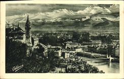 POSTAL Grenoble Sainte Marie de la VENDIMIA en de la tapa las montan@as