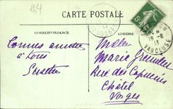 Opinión de Avignon de la POSTAL de la VENDIMIA tomada de la torre de Saint Laurent