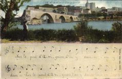 La POSTAL Avignon de la VENDIMIA hace St Bernard