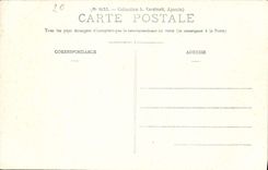 POSTAL Córcega Creek De Piana de la VENDIMIA