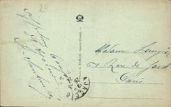 POSTAL Córcega De visto Ajacio Balestrino de la VENDIMIA