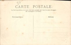 Opinión panorámica de Limoges de la POSTAL de la VENDIMIA hacia la catedral