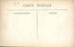 VINTAGE POSTCARD Limoges Carreiour Tourny Boulevard Georges Perin Tram