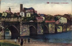 VINTAGE POSTCARD Limoges Abbessaille