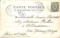 VINTAGE POSTCARD Eymoutiers the Bell-tower