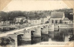 CPA Saint Junien Le Pont Et Notre Dame Du Pont