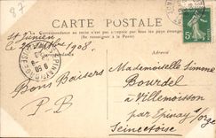 VINTAGE POSTCARD Holy Junien the Bridge And Notre Dame Of the Bridge