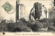 VINTAGE POSTCARD Ruins Of Castle De Chalucet