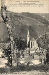 VINTAGE POSTCARD Cantal Chaudesaigues Church St Martin and St Blaise