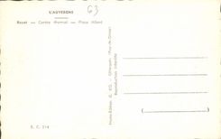 VINTAGE POSTCARD Auvergne Royat Center Thermal Places Allard