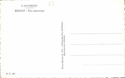 VINTAGE POSTCARD Auvergne Royat Seen Picturesque