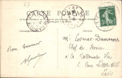 VINTAGE POSTCARD Auvergne the Collar De Ceysset And Domes In Puy de Dome