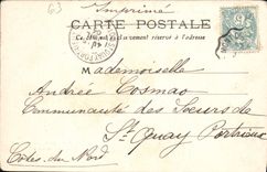 Establecimiento de Bourbole de la POSTAL de la VENDIMIA de los baños termales
