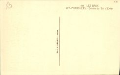 CPA Les Baux Les Portalets Entree du Val d'enfer
