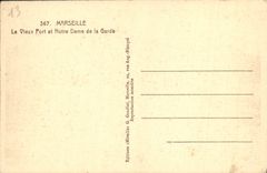 CPA Marseille Le Vieux Port Et Notre Dame De La Garde Bateaux