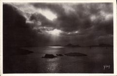 CPA Marseille Coucher de Soleil sur les lles du Frioul