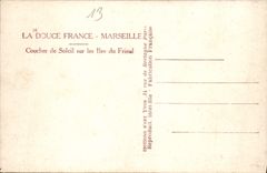 CPA Marseille Coucher de Soleil sur les lles du Frioul