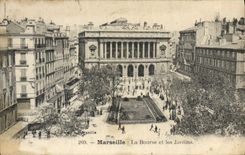 CPA Marseille La Bourse et les Jardins 