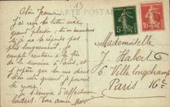 La POSTAL Marsella de la VENDIMIA salió del puente del puerto viejo y del transportador