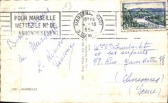 CPM Marseille Chateau d'If Vieux port Palais Longchamp ND de la Garde