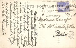 POSTAL Marsella de la VENDIMIA la tapa de la cornisa de Maldorme y de ellos