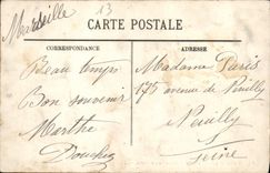 CPA Marseille Devant le Phare Sainte Marie Bateau