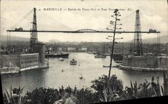 CPA Marseille Entree du Vieux Port et Pont Transbordeur 