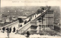 CPA Marseille Passerelle des Ascesure de Notre Dame de la Garde 