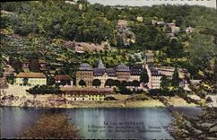 CPA Le Lac de Sarrans L'hospice des incurables de la Deveze dirige par les religieuse franciscaines