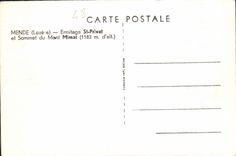 VINTAGE POSTCARD Mende Hermitage St Privat and Sommet of the Mimat Mount