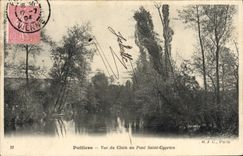 CPA Poitiers Vue du Clain au Pont Saint Cyprien