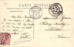 CPA Poitiers Palais de Justice Attelage Cheval