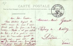 CPA Poitiers Palais de Prefecture et Rue Victor Hugo