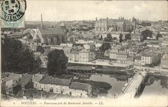 CPA Poitiers Panorama pris du Boulevard Aboville 