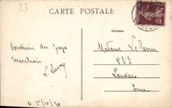 VINTAGE POSTCARD Creusois Landscape