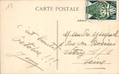 CPA Limousine en Barbichet Folklore Femme