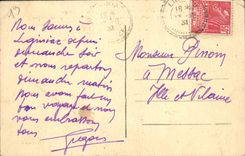 VINTAGE POSTCARD Viaduc of Rock Gashes on Luzege Panoramic View